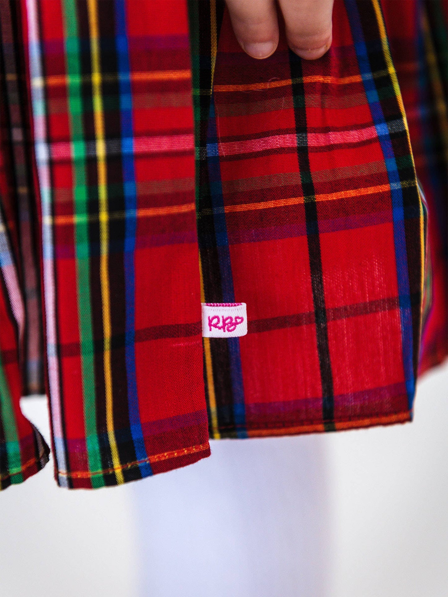 Plaid Smocked Twirl Skirt
