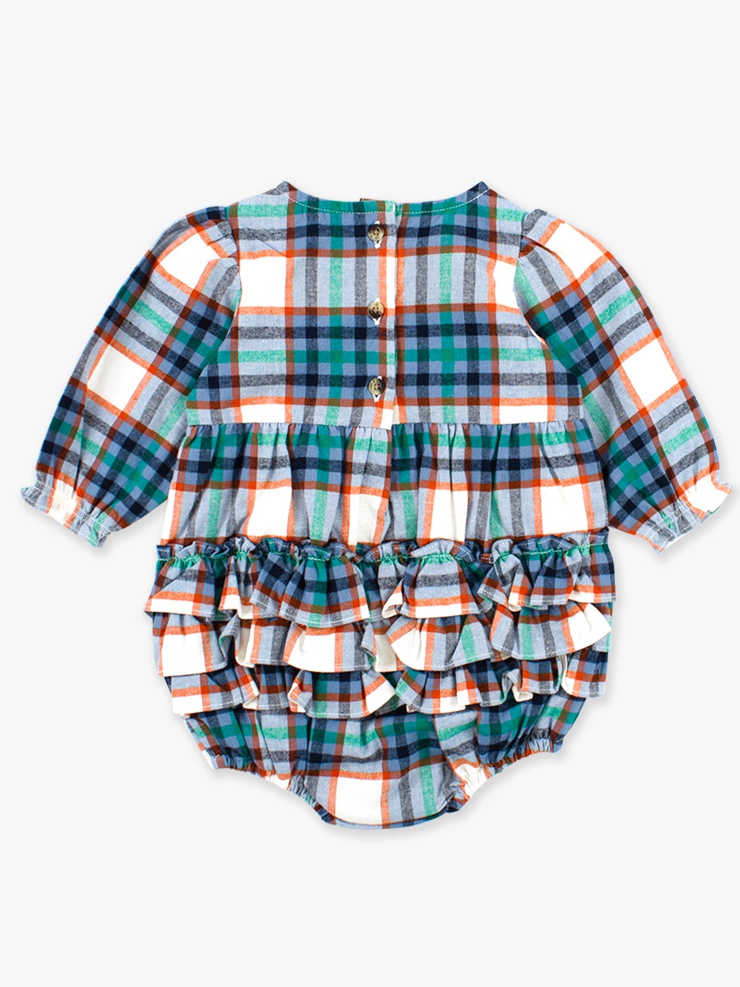 Peyton Plaid Woven Bubble Romper