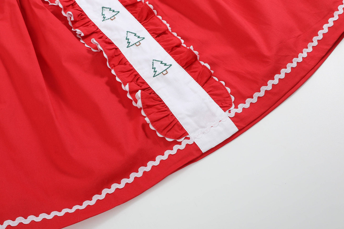 Red Ruffle Tree Dress