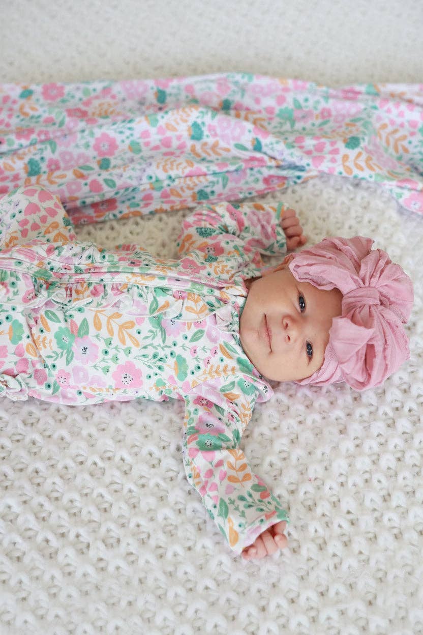 Willow's Whimsy Floral Footie