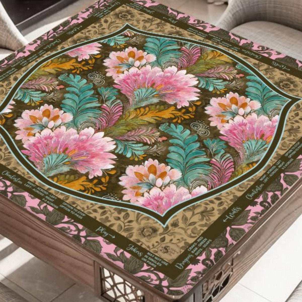 Mocha Neoprene Mahjong Mat & Accessories
