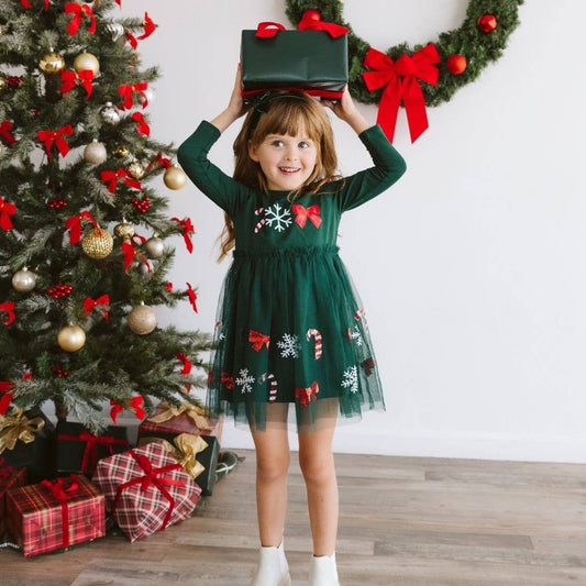 Emerald Sequin Tutu Dress