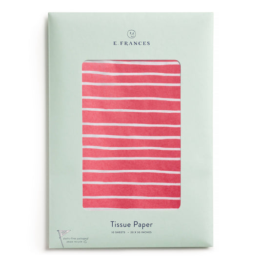 Red Stripe Tissue Paper