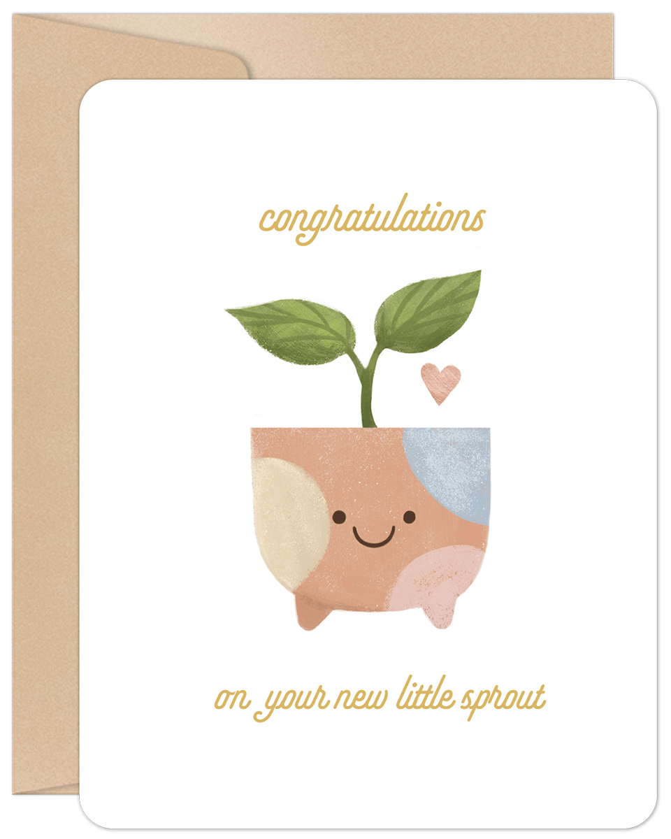 Little Sprout New Baby Card