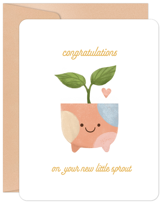 Little Sprout New Baby Card