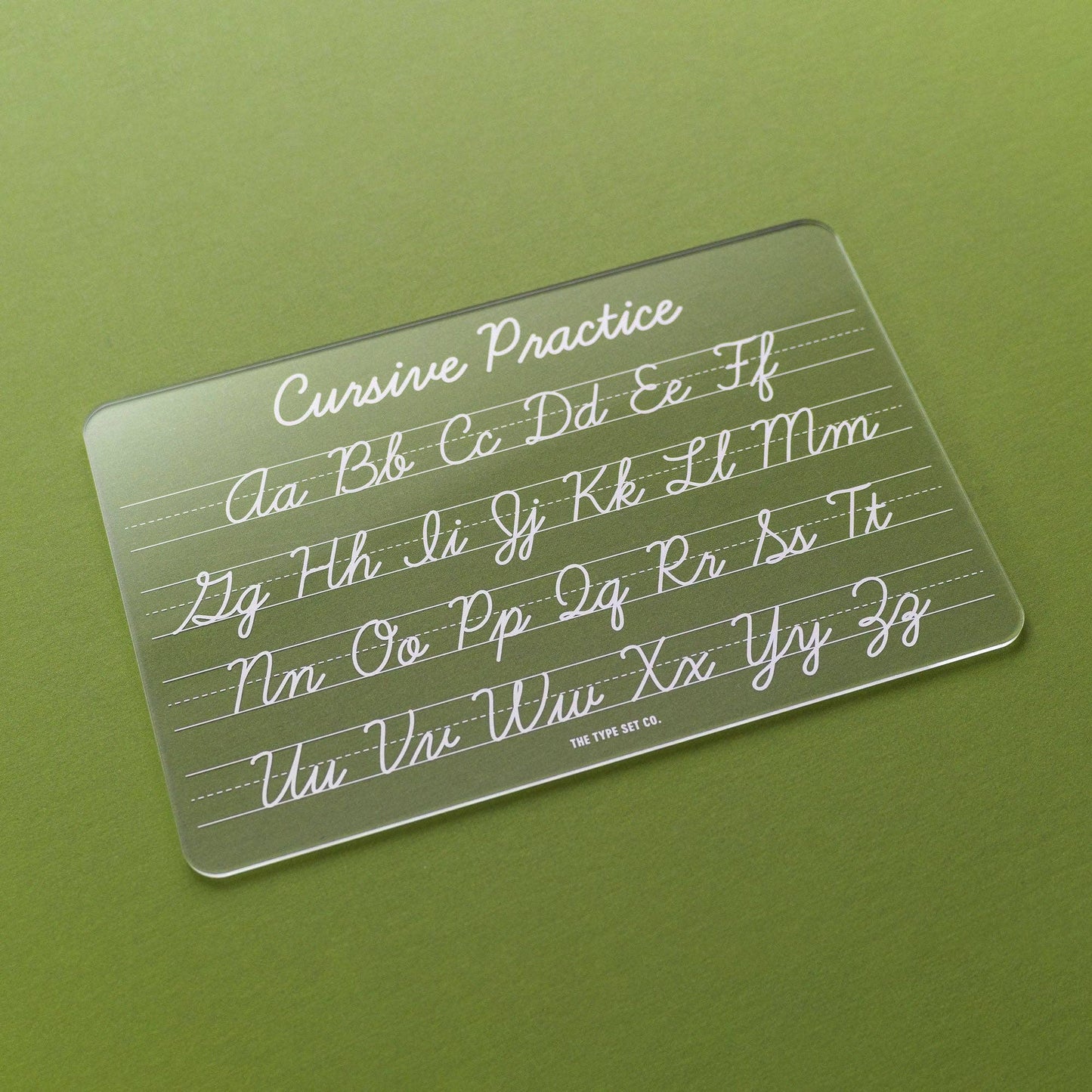 Dry Erase Cursive Tracing