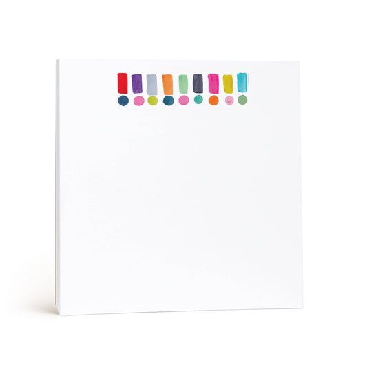 Happy Dots Exclamation Square Notepad