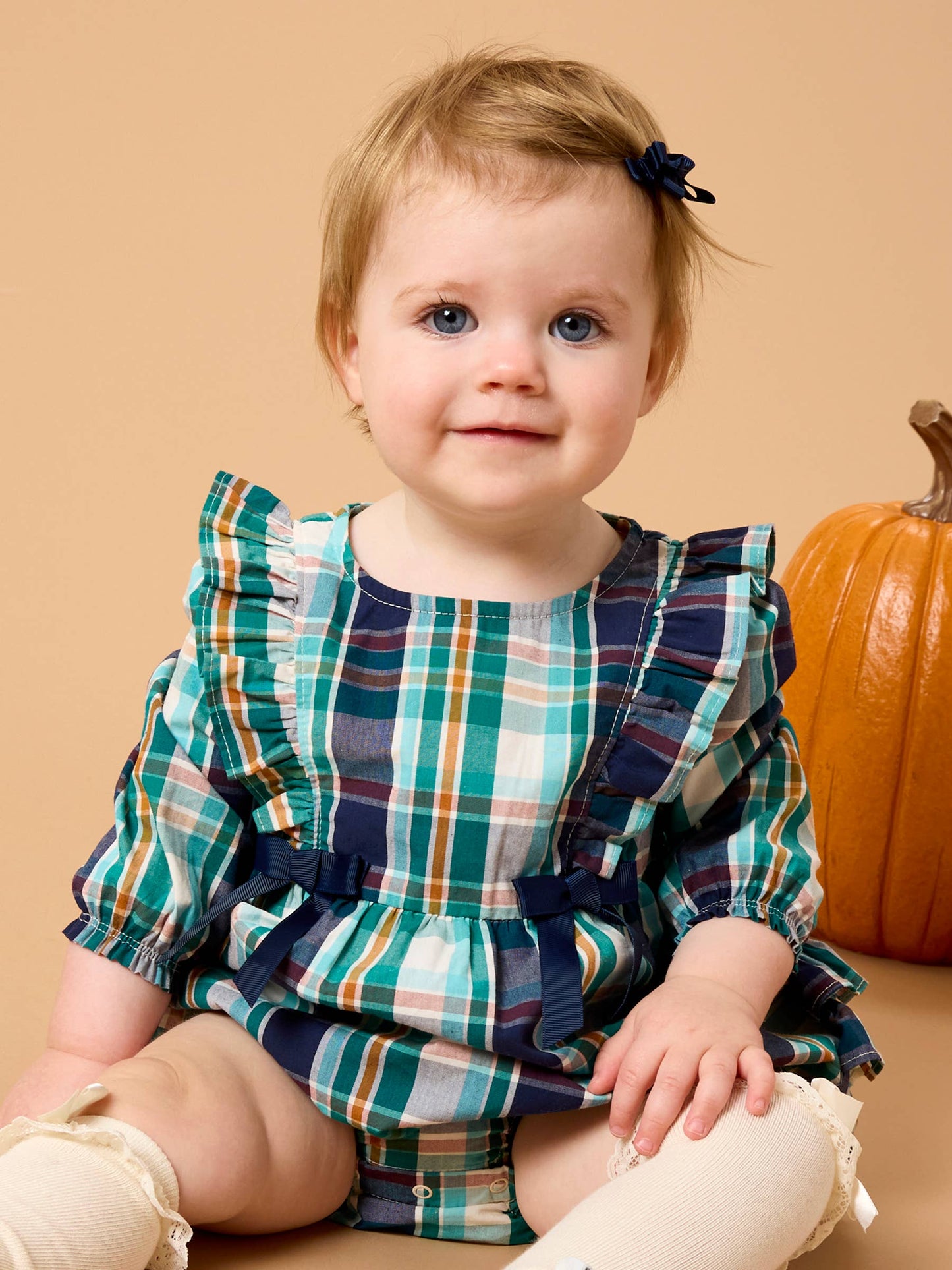 Forrest Plaid Woven Romper