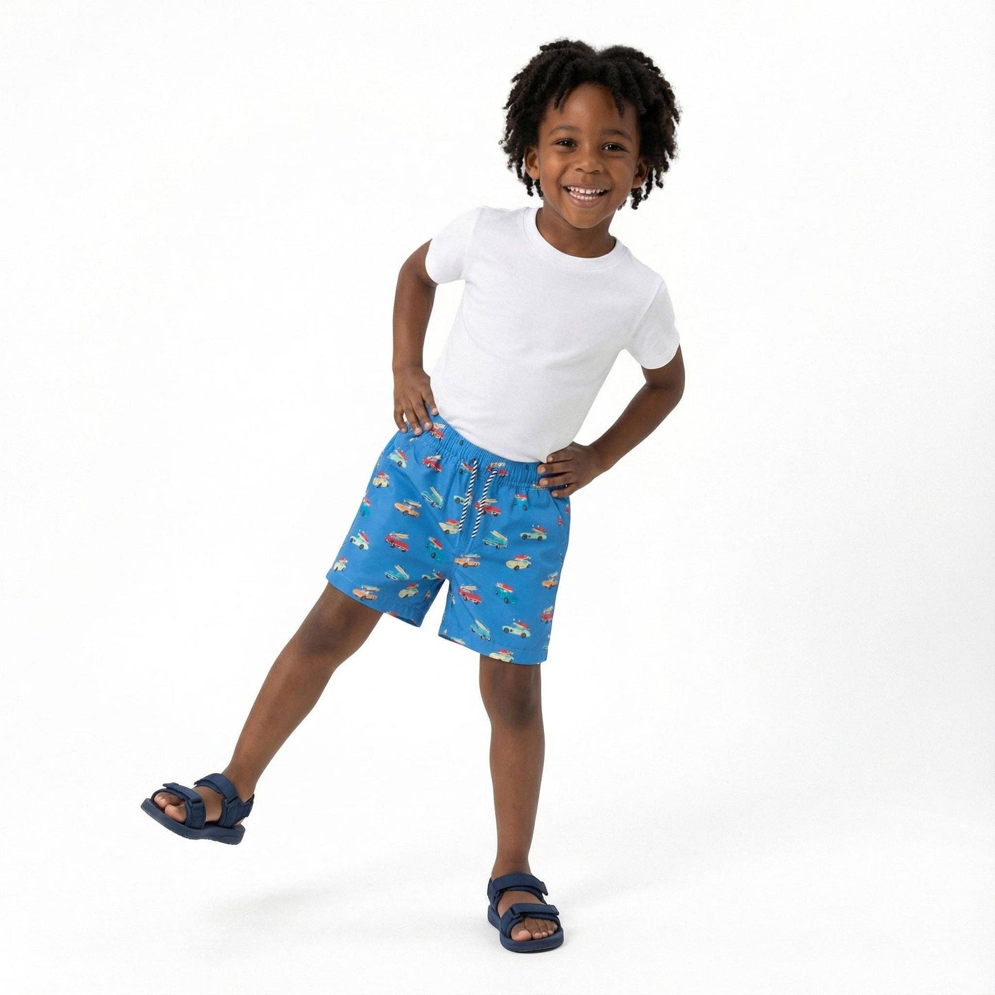 Retro Surf Car Swim Trunk