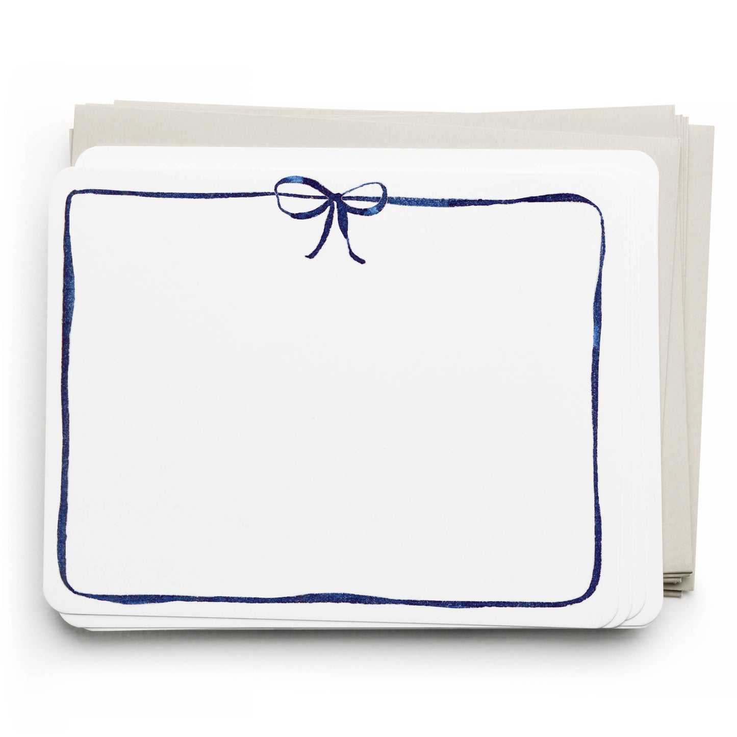 Navy Bow Boxed Set of 8