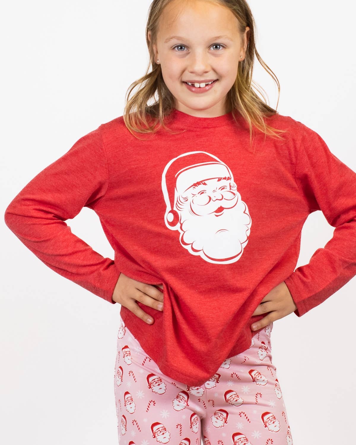 Youth Santa Long Sleeve Tee