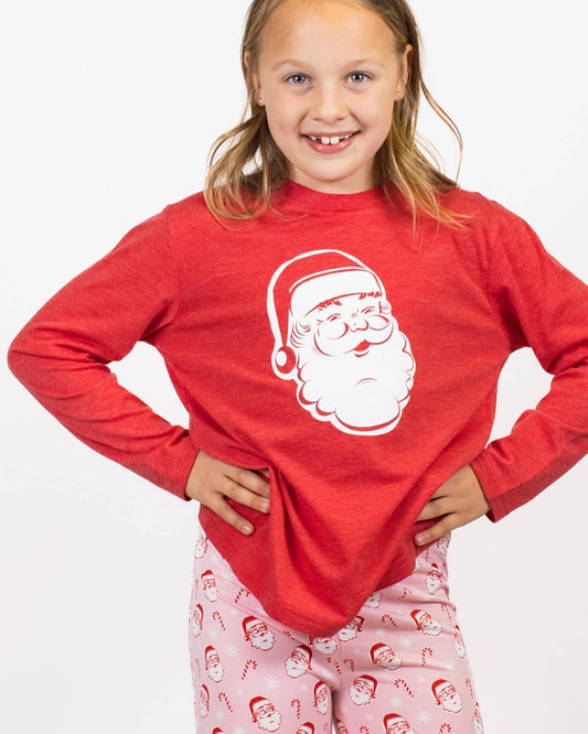 Youth Santa Long Sleeve Tee