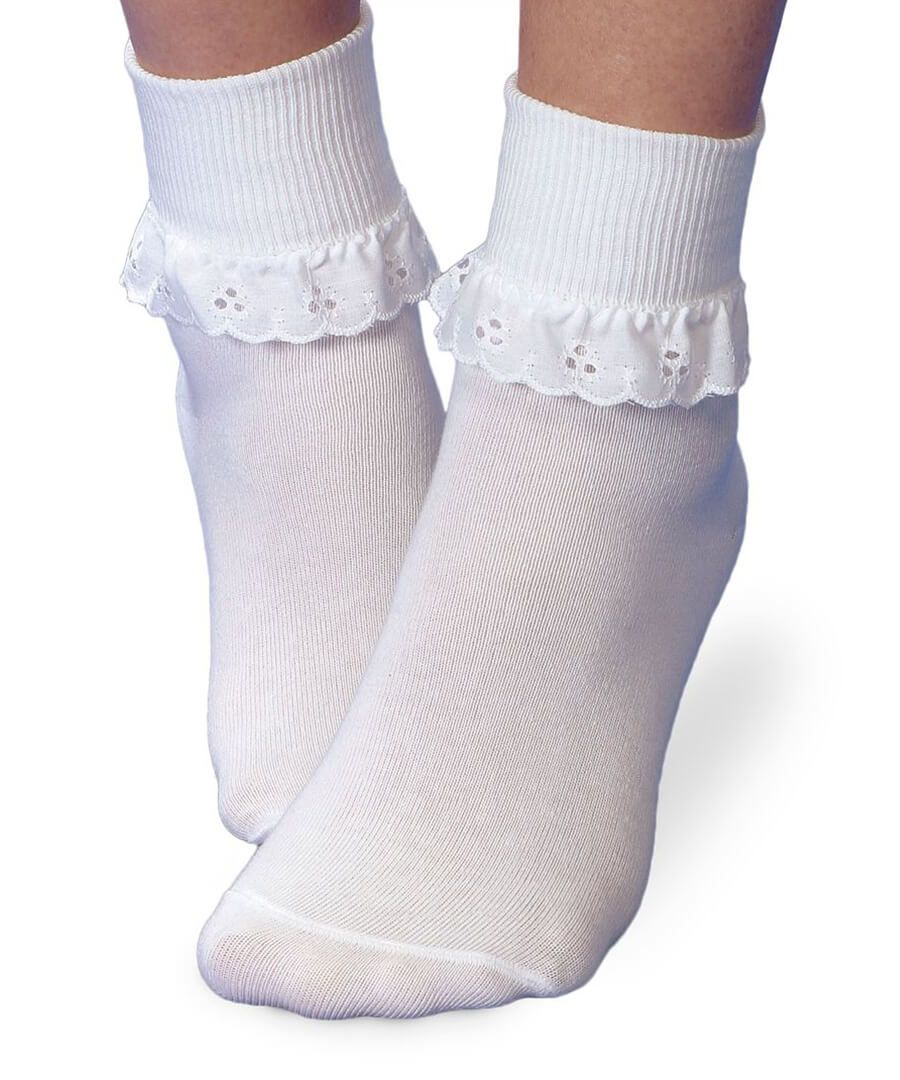 Eyelet Lace Cuff Socks