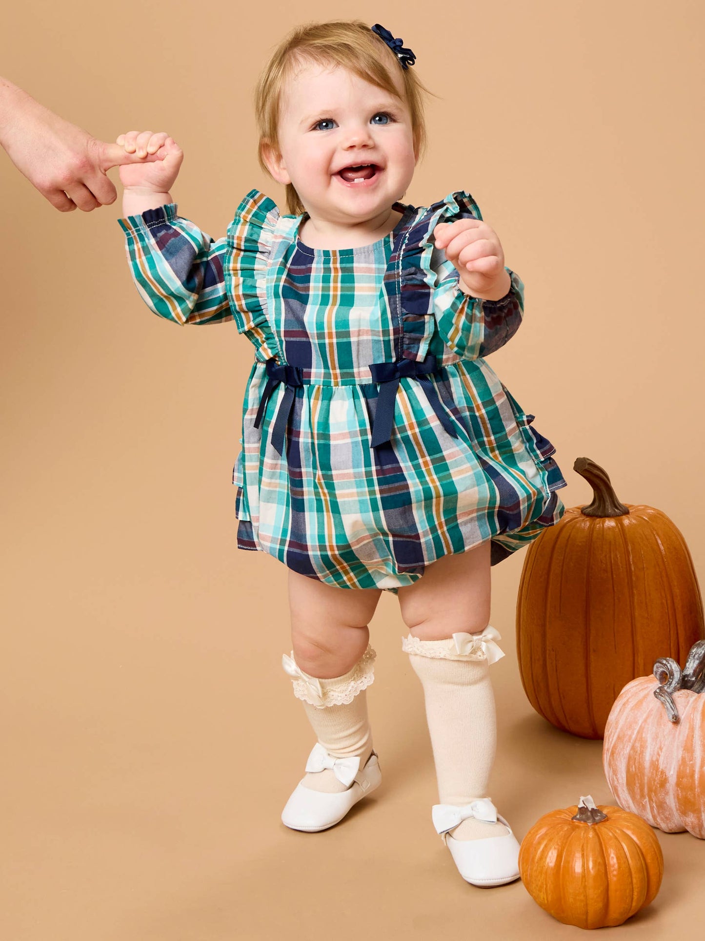 Forrest Plaid Woven Romper