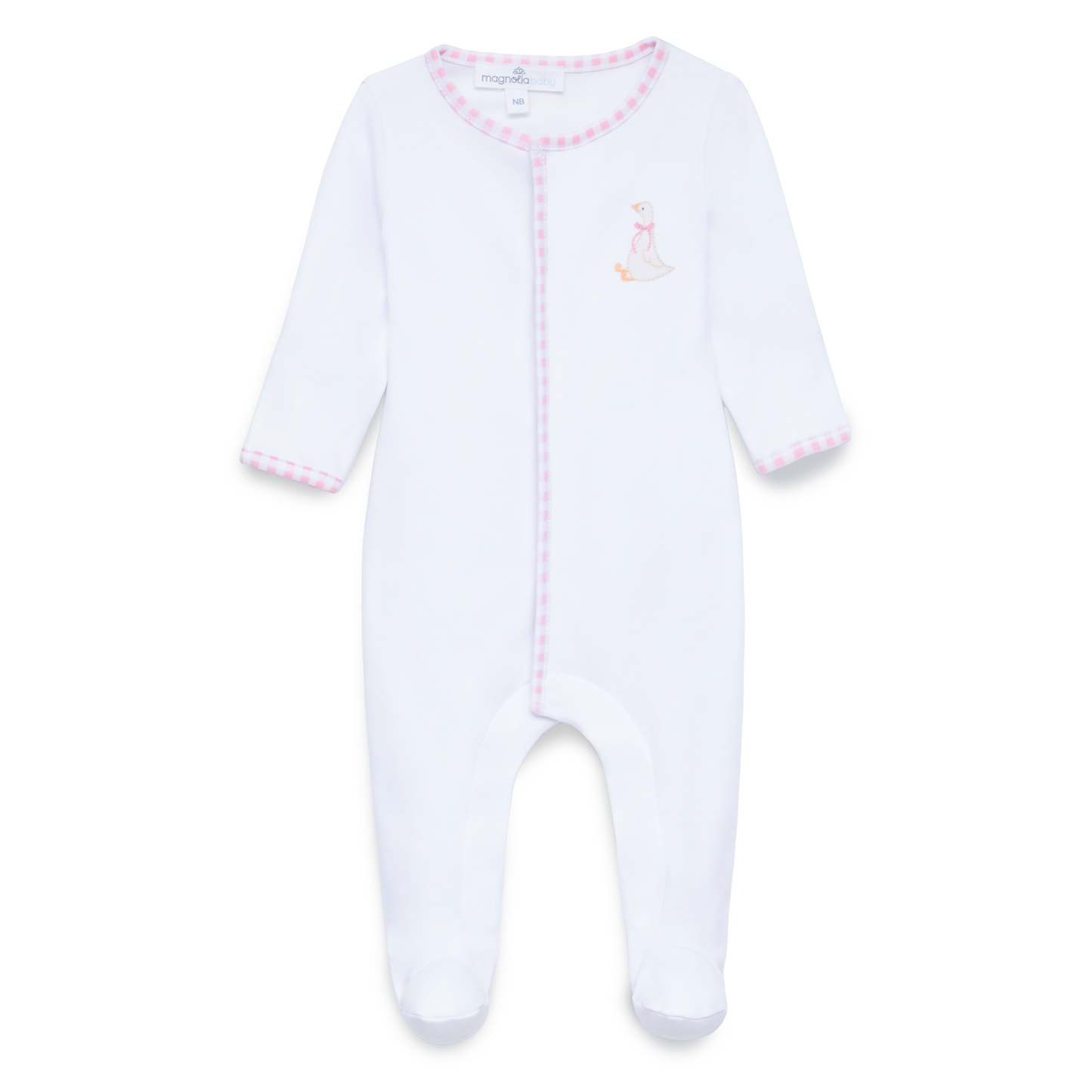Silly Goose Pink Footie