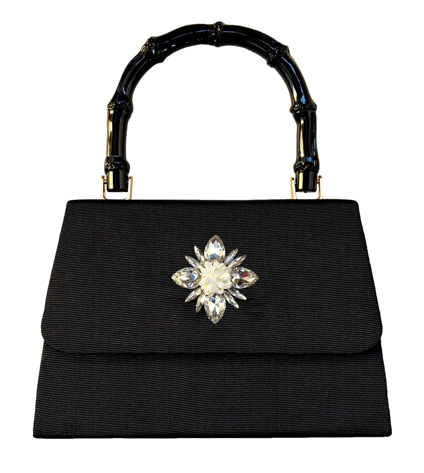 Black Faille Lulu with Charms