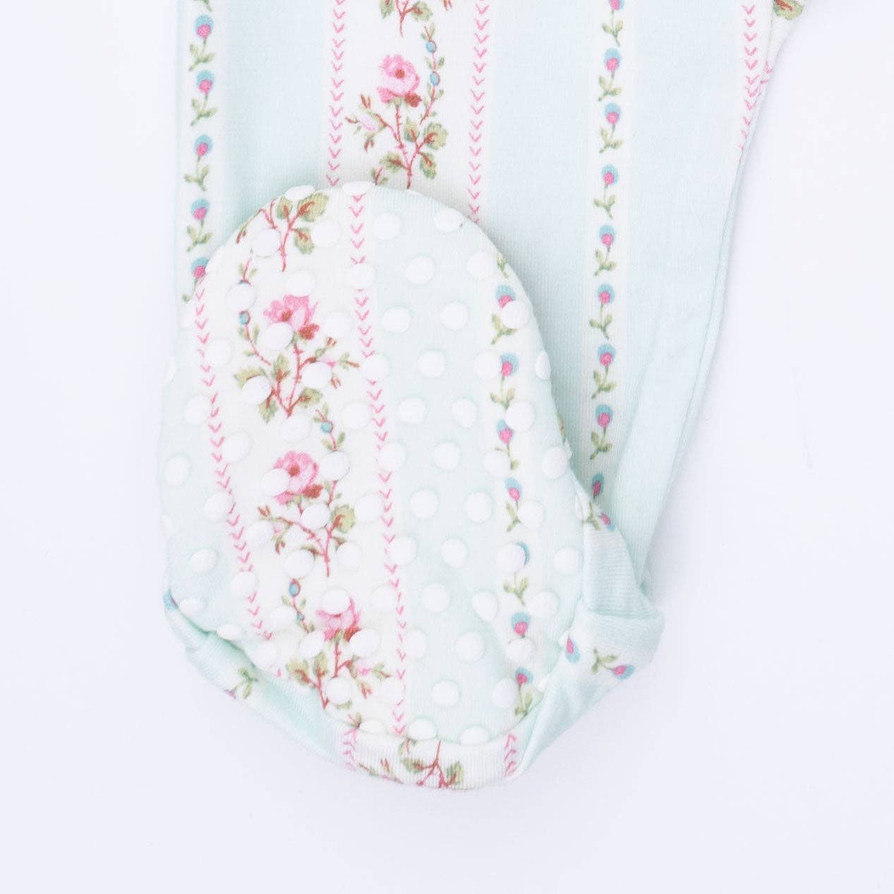 Antoinette Floral Stripe Footie