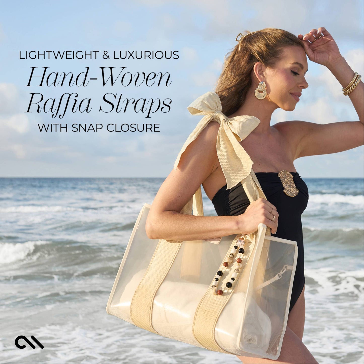 Case-Mate Ecru Bow Tote Bag