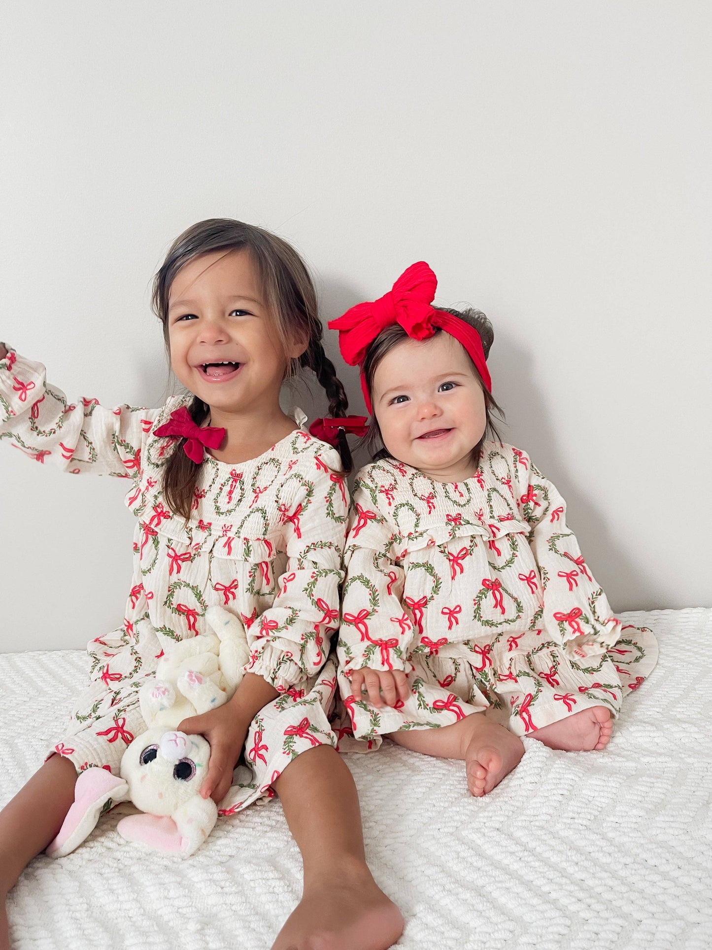 Smocked Ruffle Tiered Wreath Dress