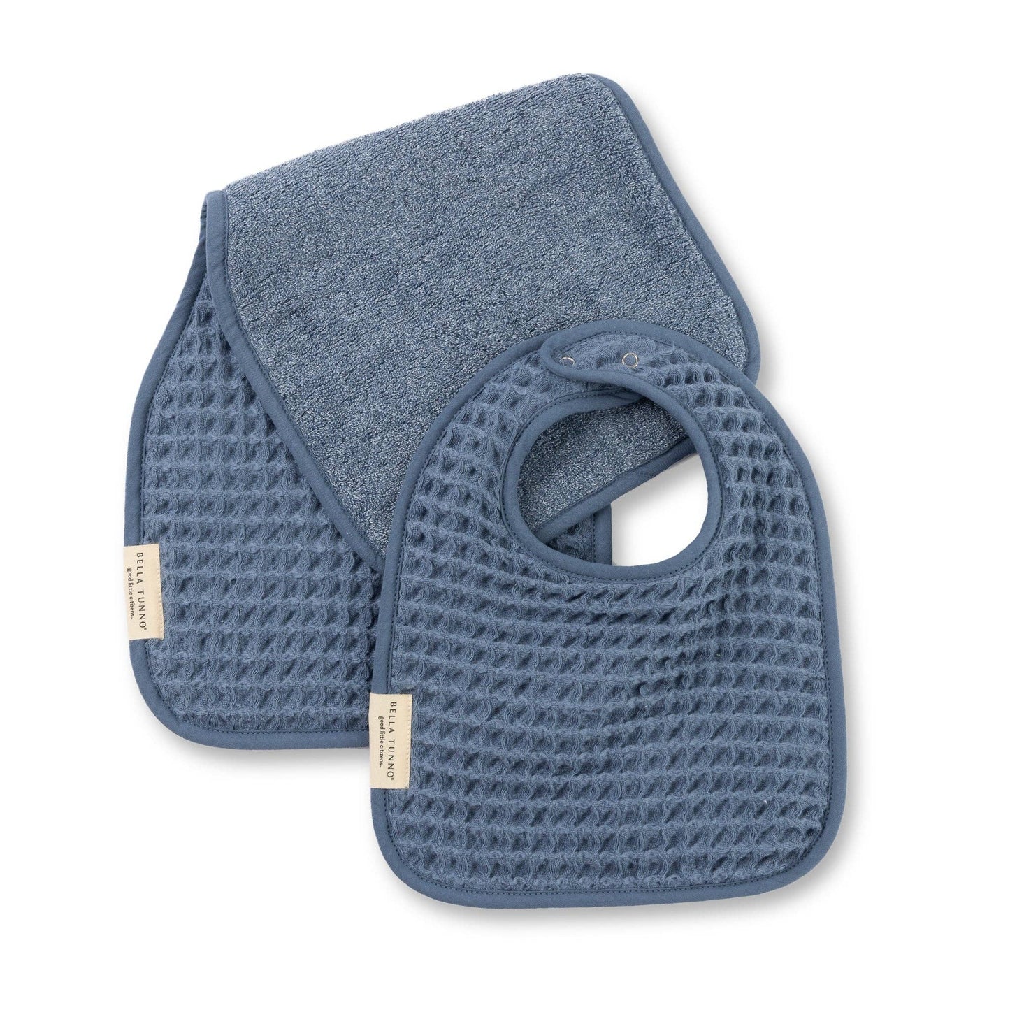 Reversible Bib/Burp Set Rain