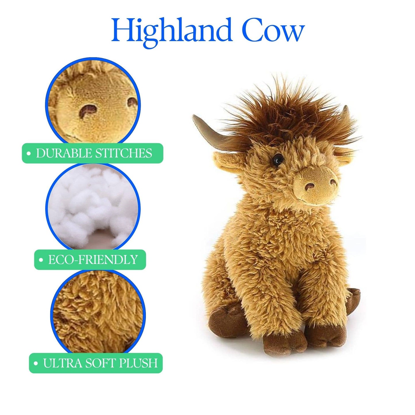 12" Wild Onez Highland Cow