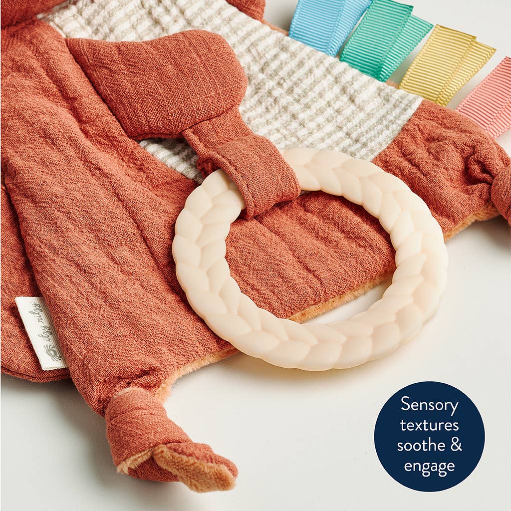 Fox Bitzy Crinkle™ Sensory Toy Teether
