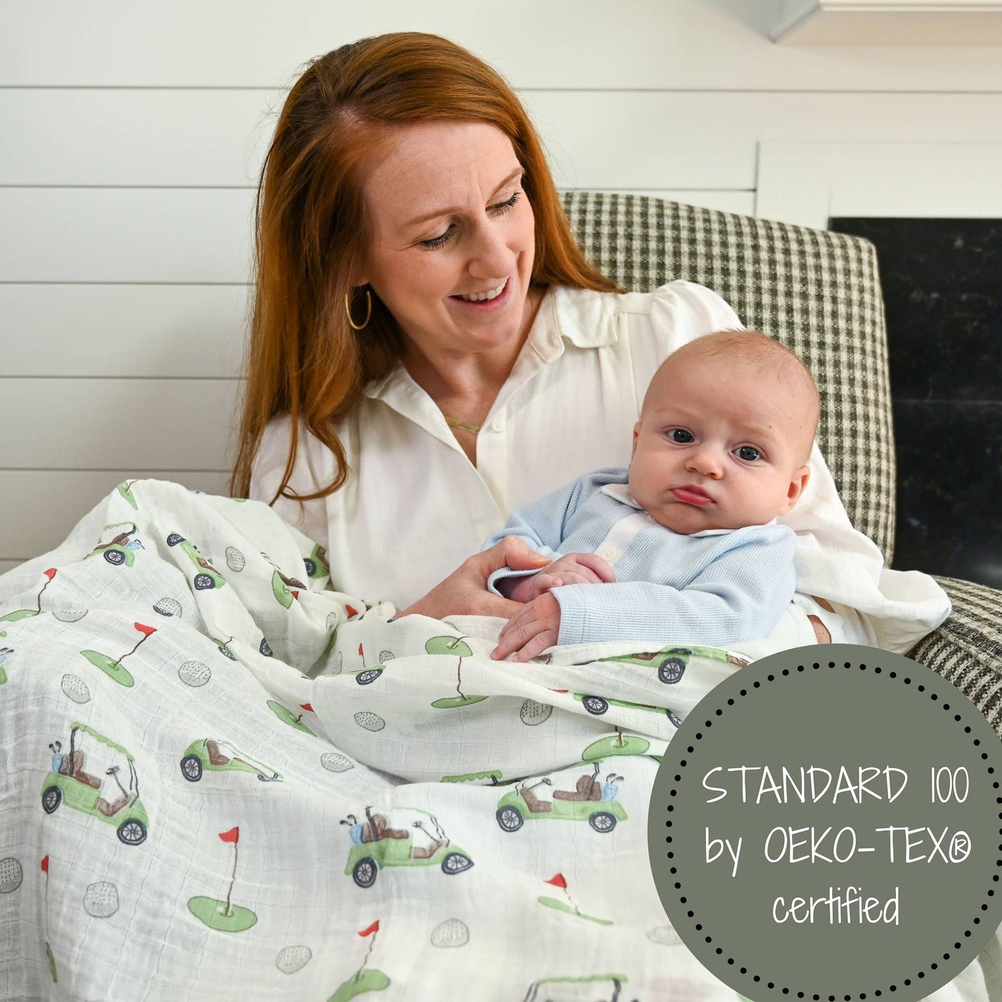 Golf Muslin Swaddle Blanket
