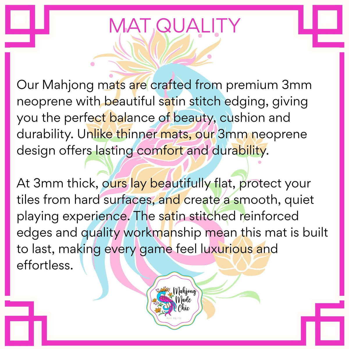 Garden Majesty Mahjong Mat