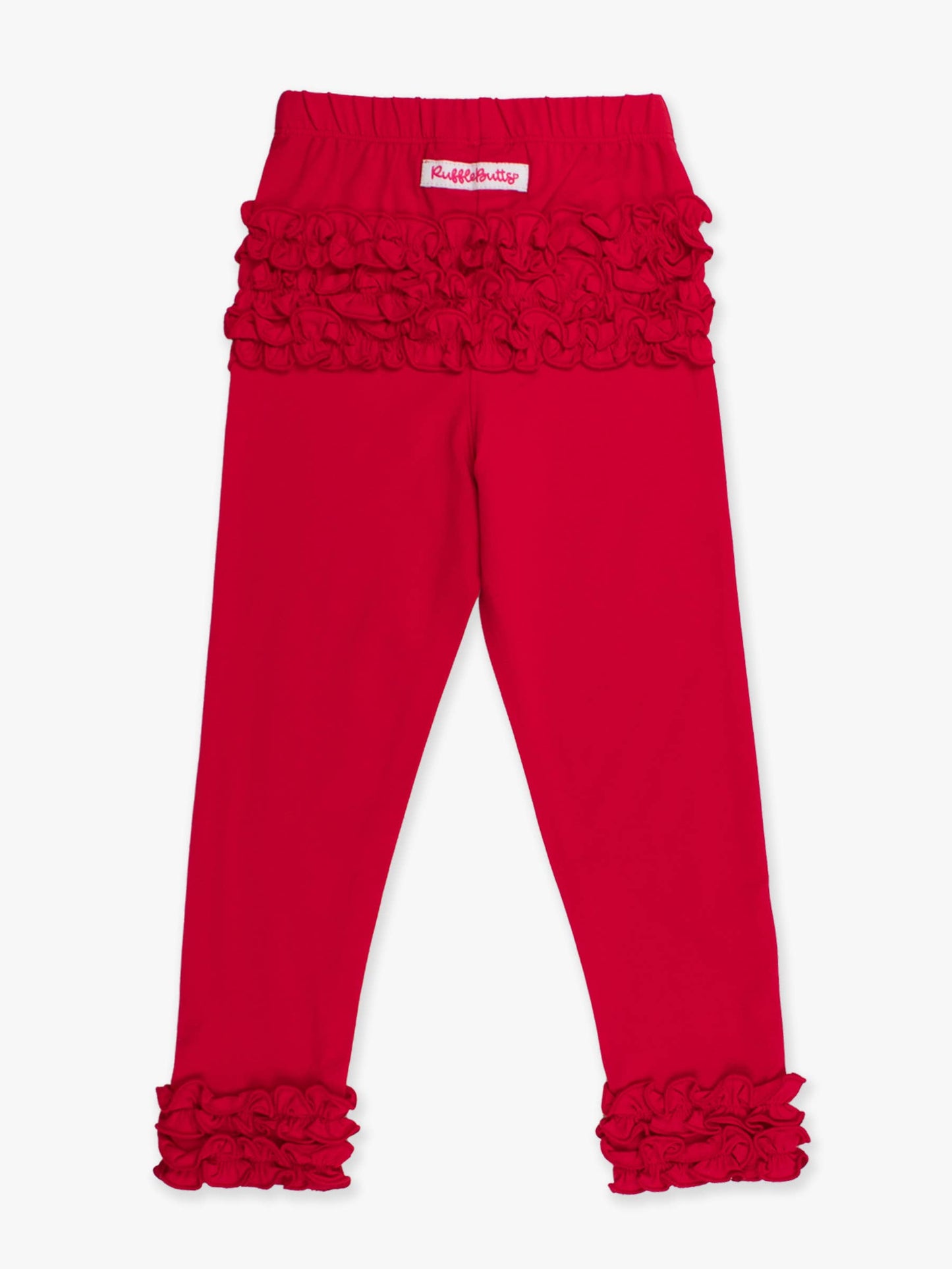 Classic Ruffle Leggings Red