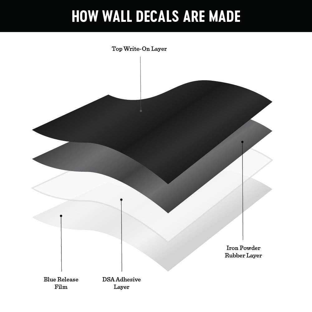 Black Mini Arch Magnetic Wall Decal