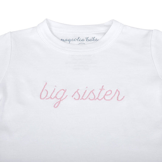 Big Sister Embroidered PJs