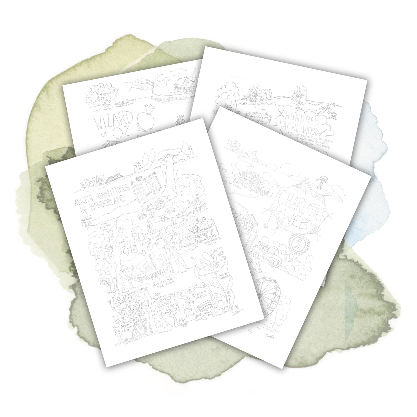 Classics Coloring Pages Set