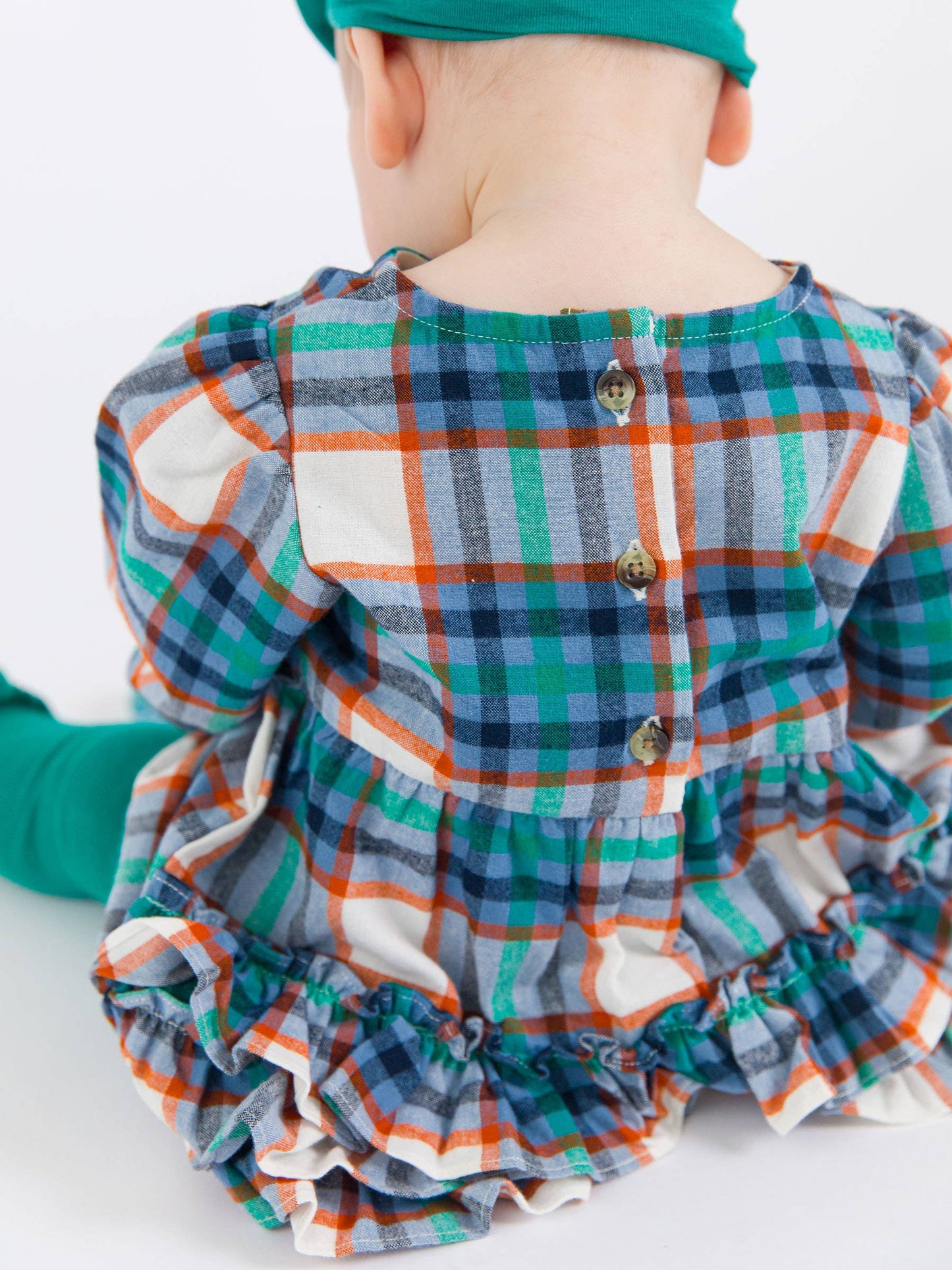 Peyton Plaid Woven Bubble Romper