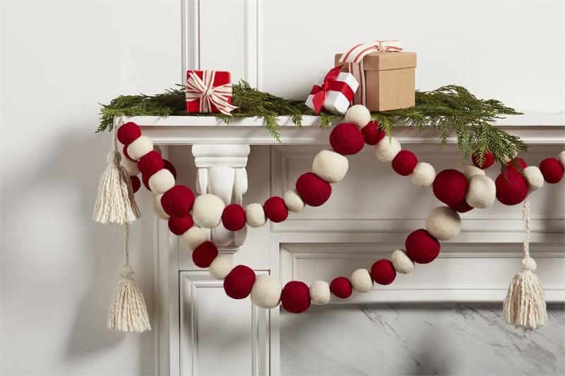 Large Felt Tassel Garland