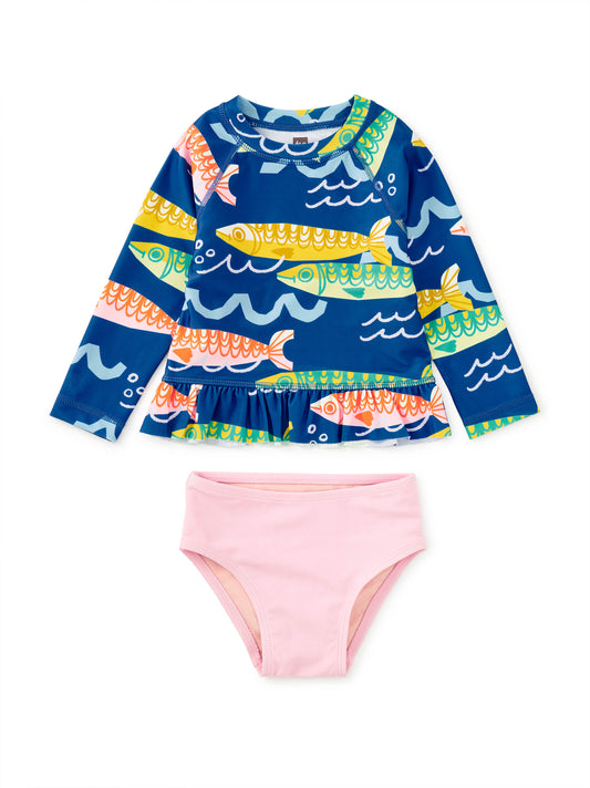 Fish Girl Rash Guard Swim Set