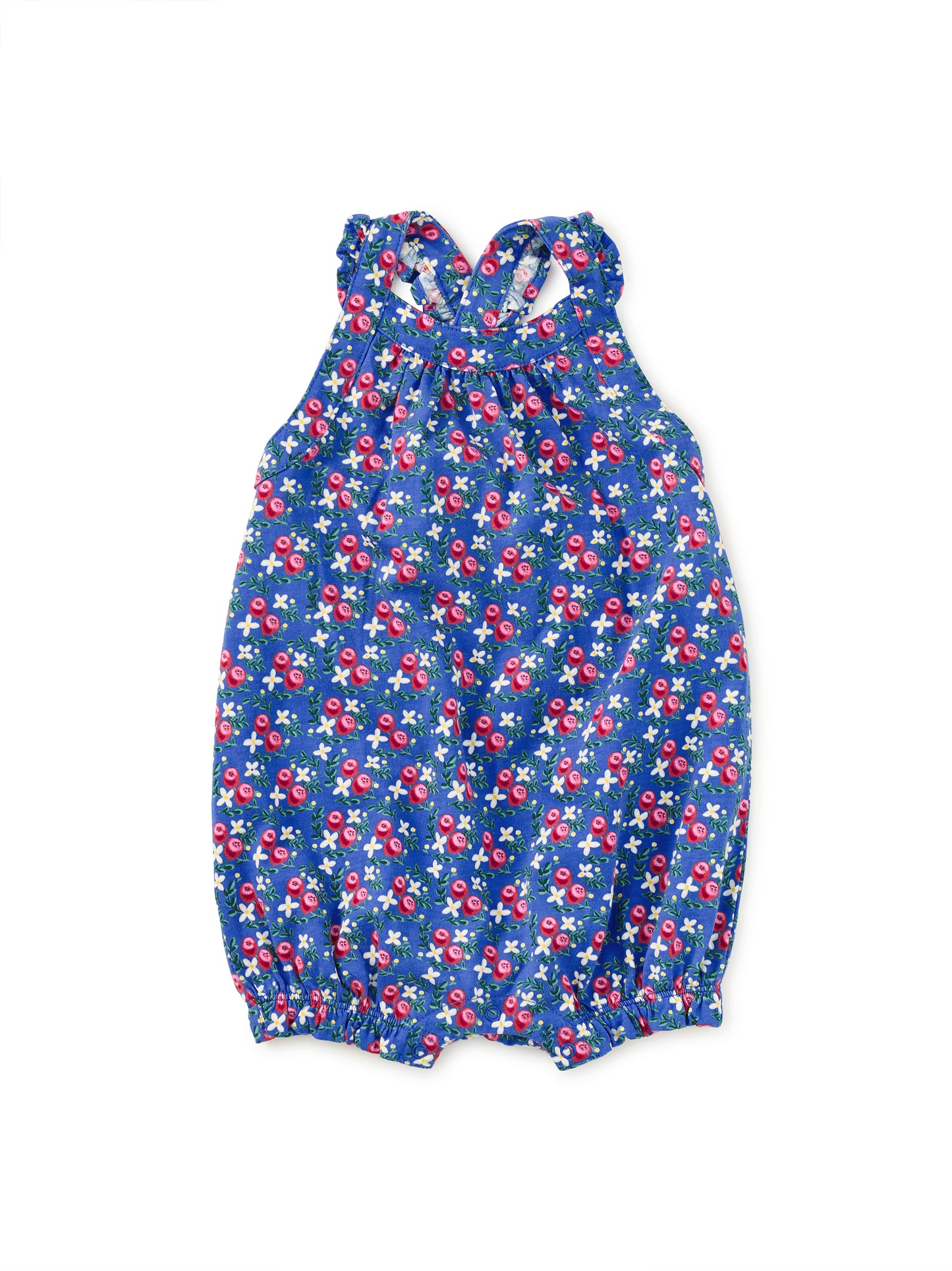 Floral Cross-Back Infant Romper