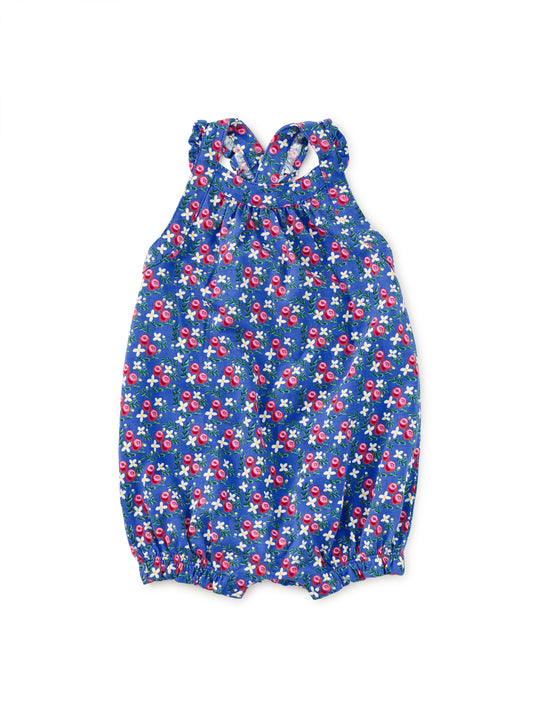 Floral Cross-Back Infant Romper