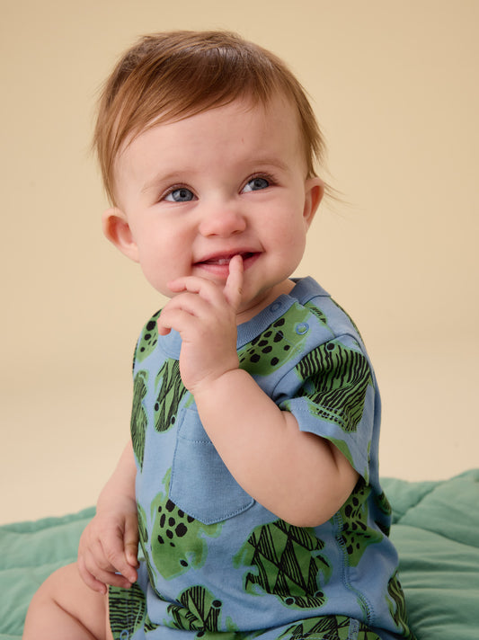 Frog Pocket Romper