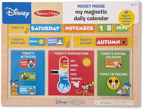 My Magnetic Daily Calendar Mickey Mouse