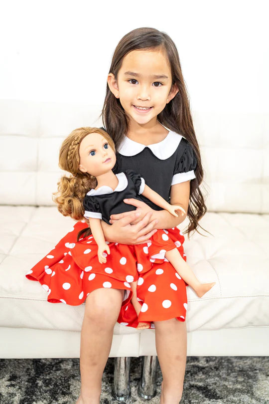 Doll Dress Retro Polka Dot