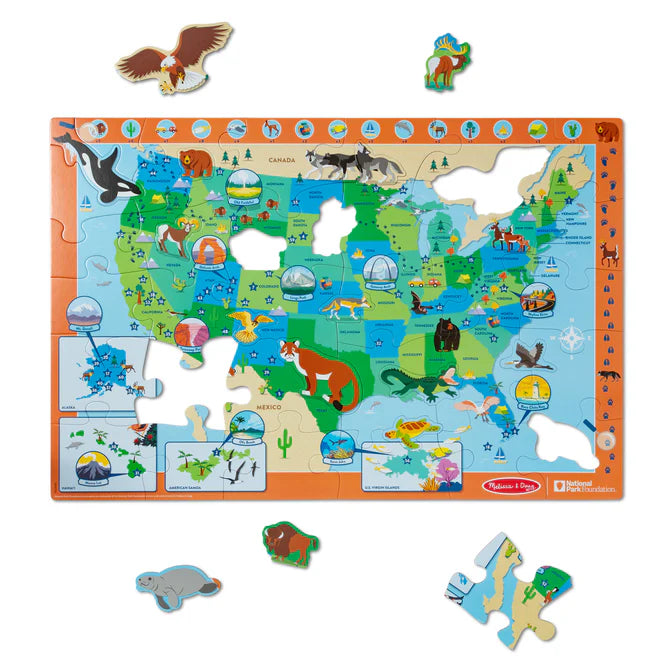USA Park Map Puzzle