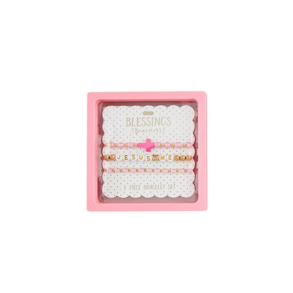 Cross Beaded Bracelets Set