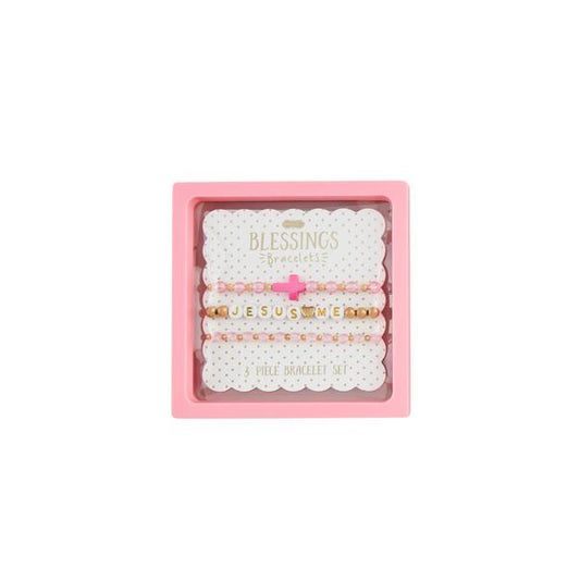 Cross Beaded Bracelets Set