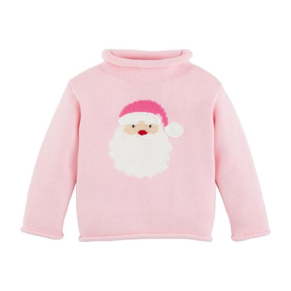 Girl Santa Rollneck Sweater