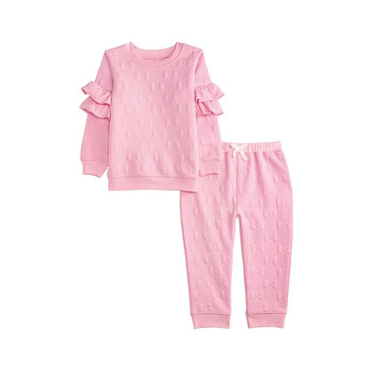 Quilted Bow Jogger Set