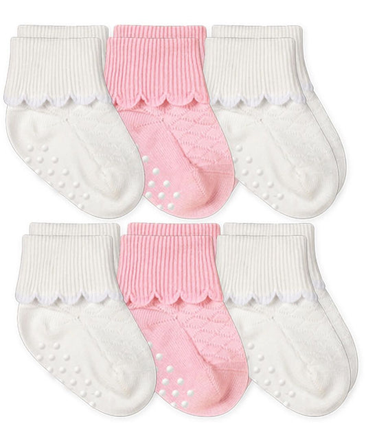 Girl's Scalloped Cuff 6pr Set