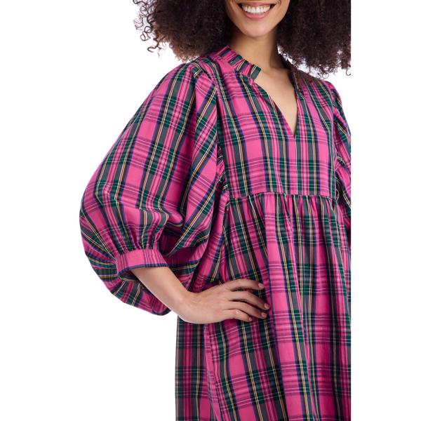 Shipley Dress Pink Plaid
