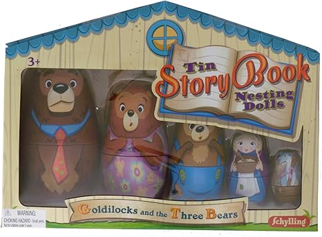 Tin Nesting Dolls Goldilocks