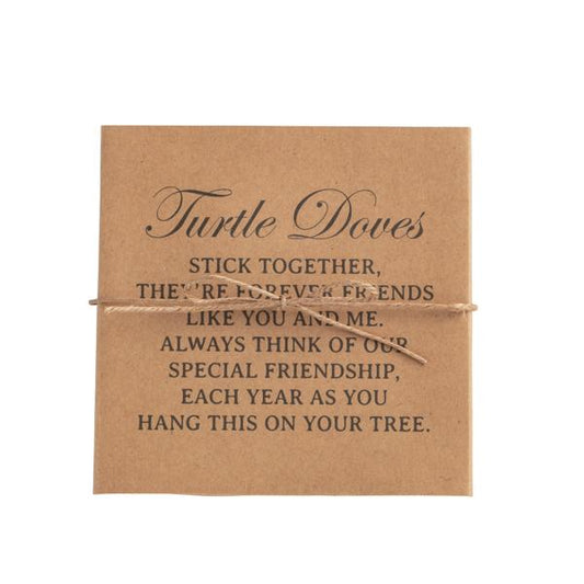 Boxed Turtle Dove Ornament