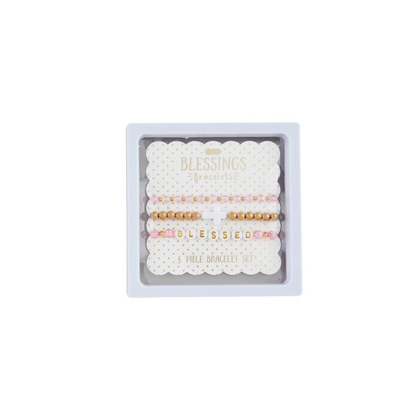 Cross Beaded Bracelets Set
